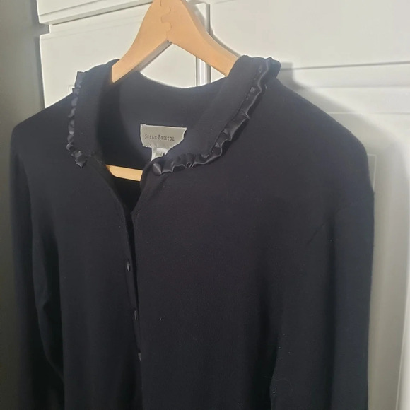 Susan Bristol Classic Career 1/2 Button Down Sweater - Picture 2 of 7